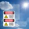 Signmission Do Not Store Flammable Materials Bilingual Danger Sign, Plastic, 10in W x 14in L, 2PK OS-2PACK-DS-P-1014-VS-1174 - alternate 3